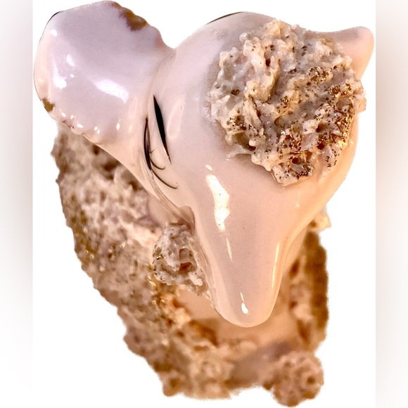 Vintage Lefton pink spaghetti poodle set. Boy/Girl dog set. Gold accents - Picture 13 of 13